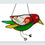 Thumbnail: Stained Glass and Vintage Crockery Bird Suncatcher