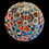 Thumbnail: Stained Glass Large Fairy Light Orb in Blues and Oranges