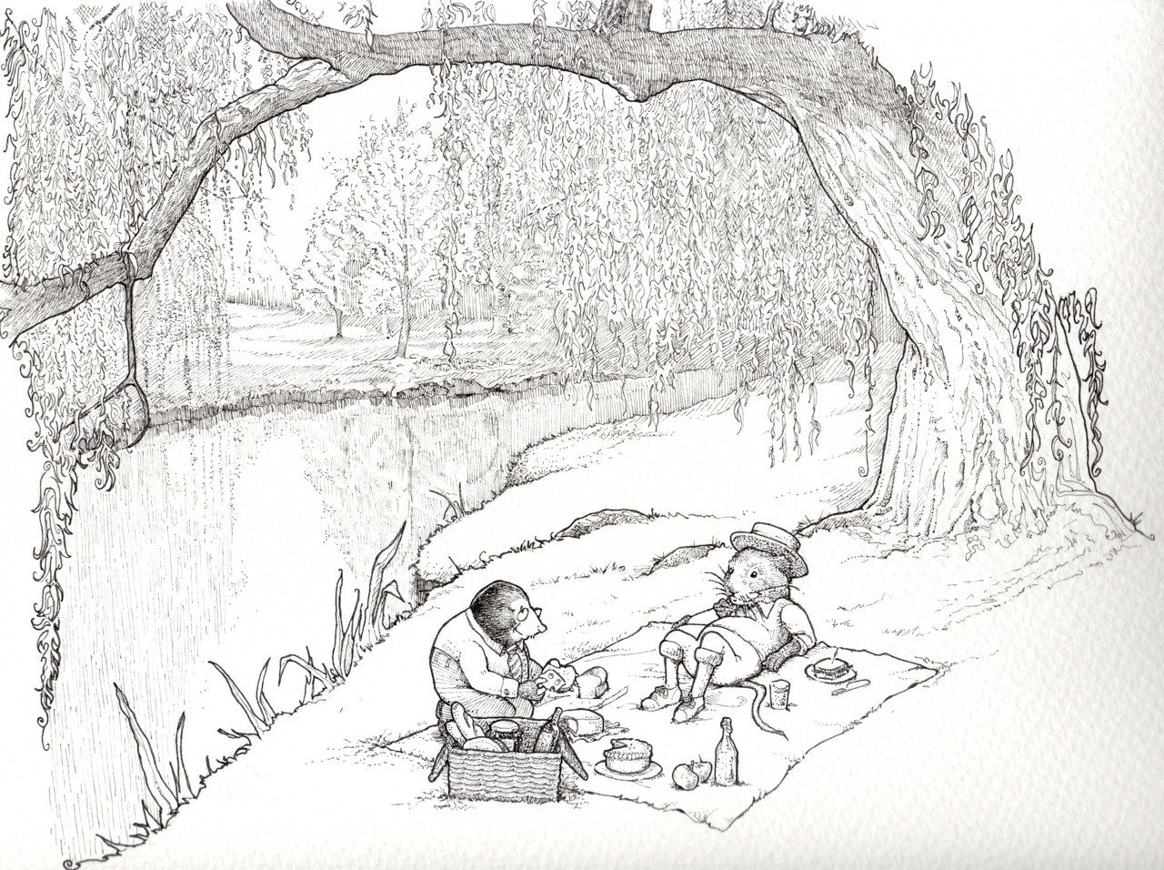 Ratty and Mole picnic