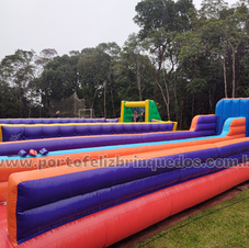 estilingue humano inflável para alugar