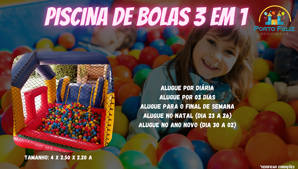 Aluguel Piscina de Bolinhas