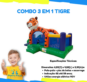 COMBO 3 EM 1 TIGRE, KID PLAY