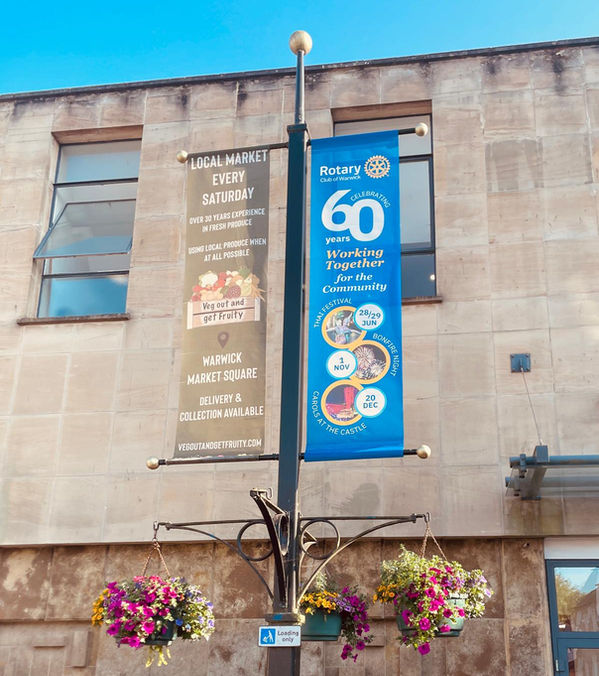 PVC Mesh Banners for Town Square