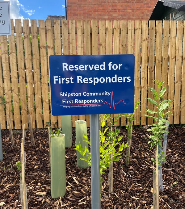 Outdoor wayfinding signage car park sign