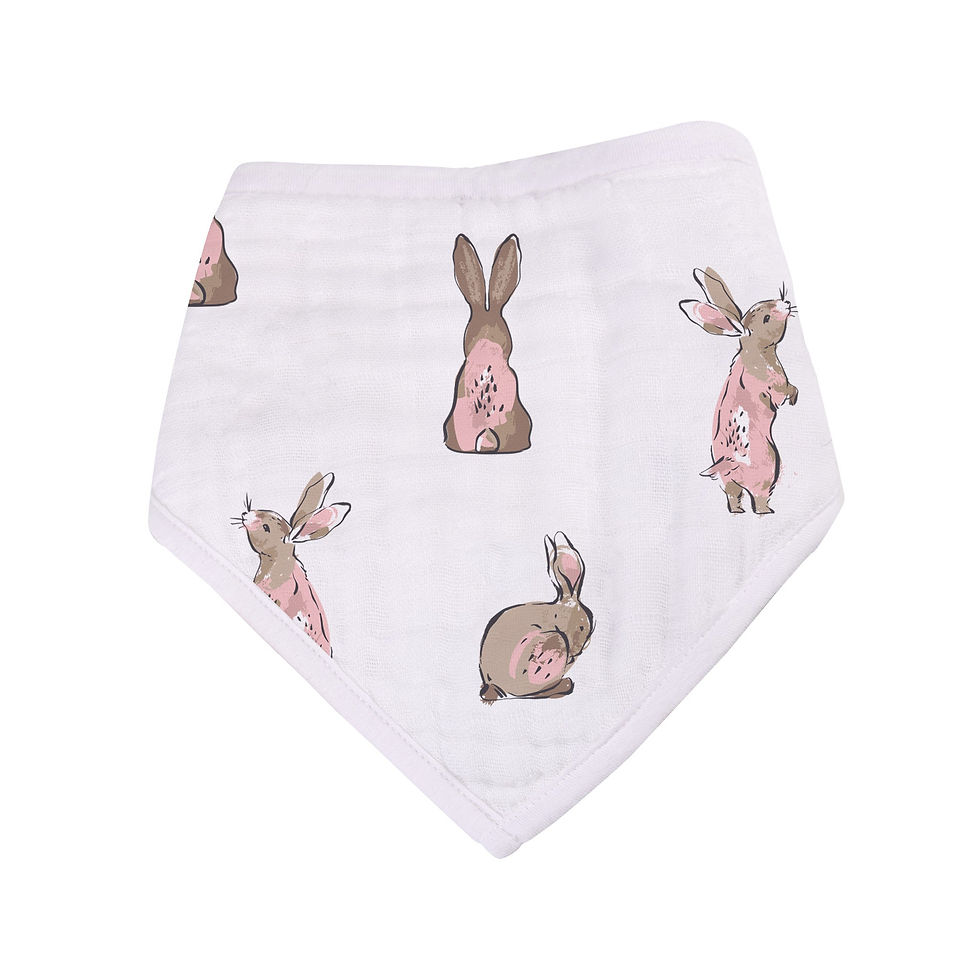 Thumbnail: Wildflowers Bamboo Bandana Bibs 3PK