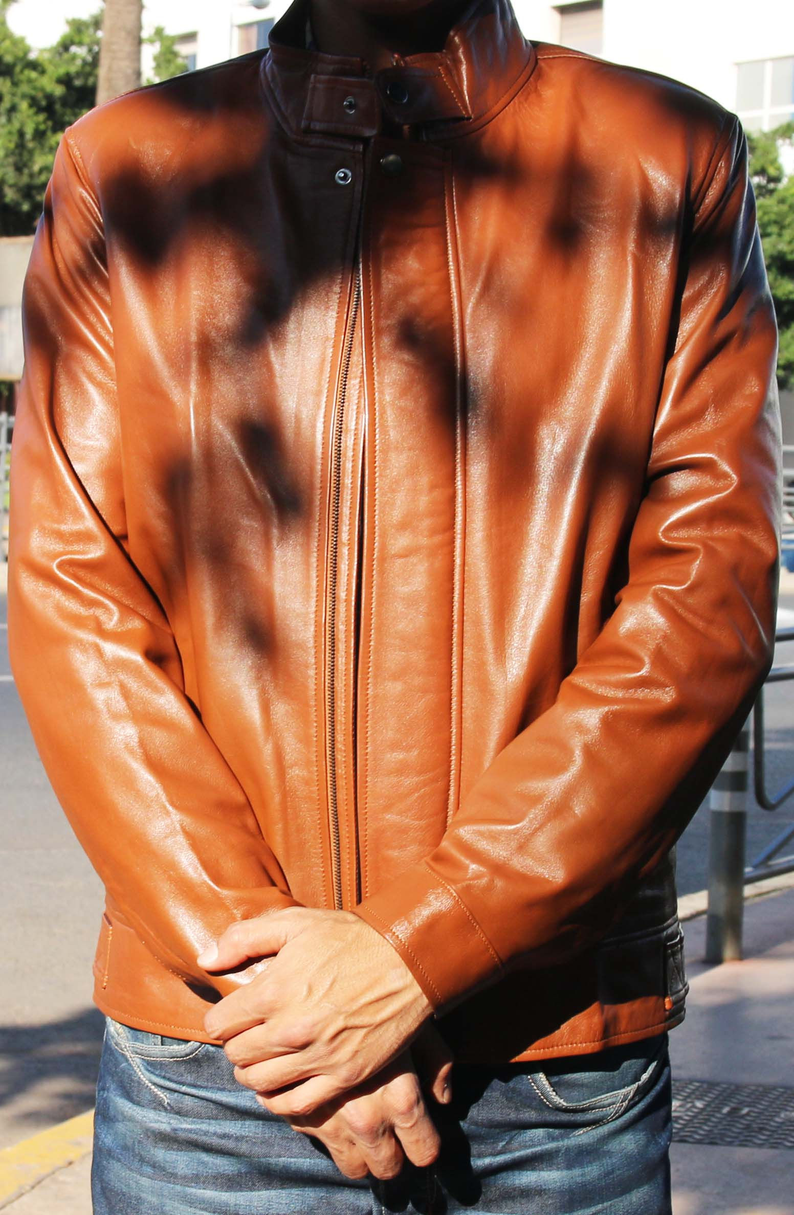 HUGO - Genuine Men's Leather Jacket