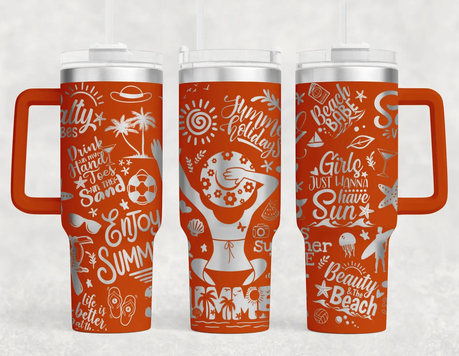 SUMMER DESIGN TUMBLER 40 OZ