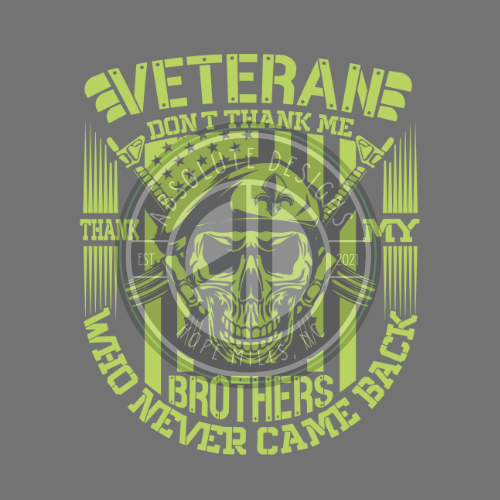VETERAN DONT THANK ME