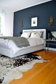 blue feature wall in main bedroom newcastle