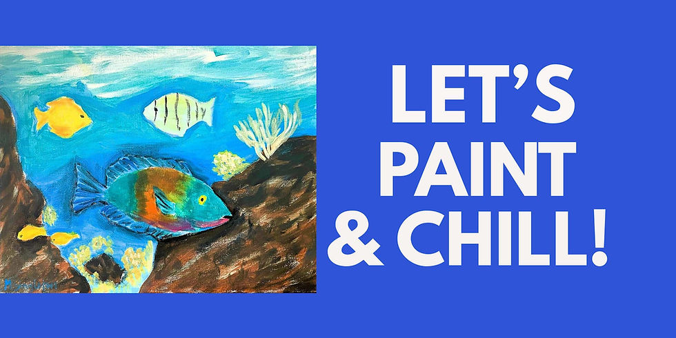 Paint & Chill Party at Honua's Coffee House in Naalehu 