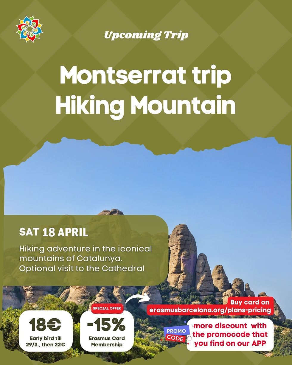 Trip to Montserrat: Mountain hiking exploring            