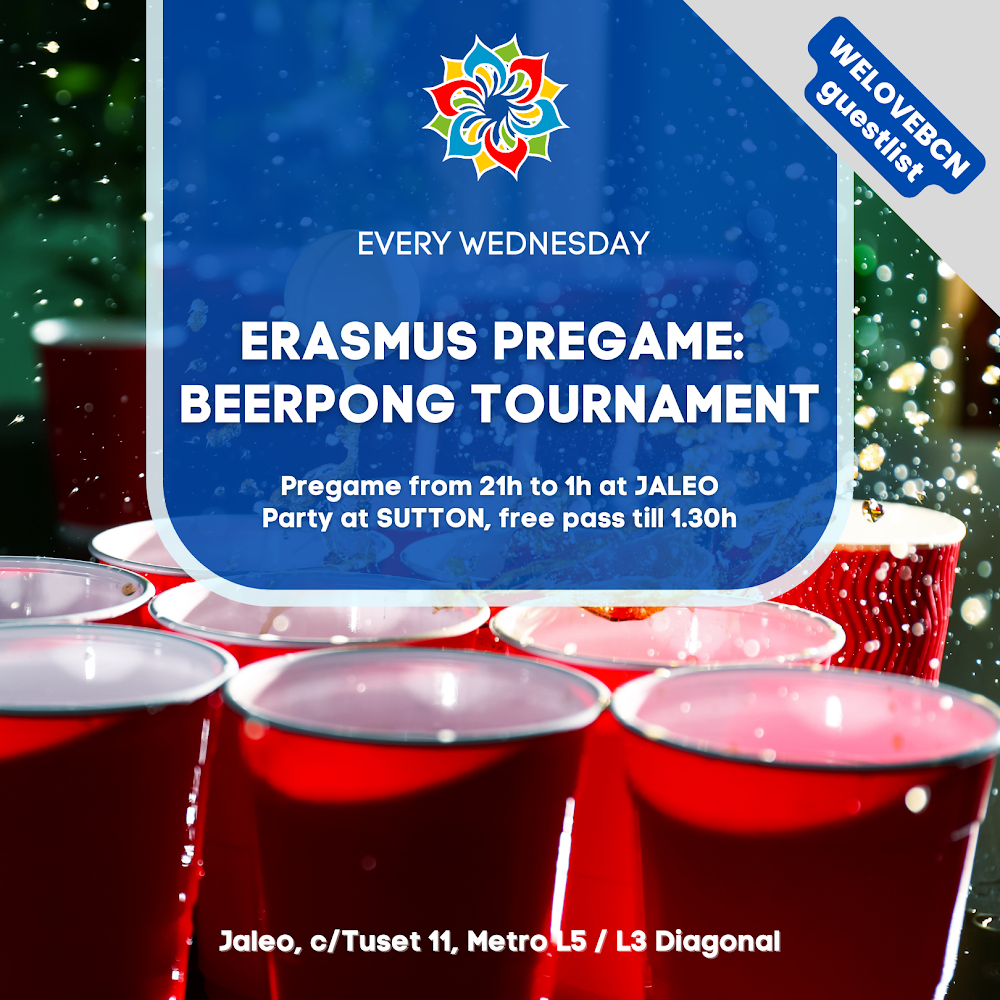 Wednesday Erasmus Beerpong tournament + SUTTON  Party    