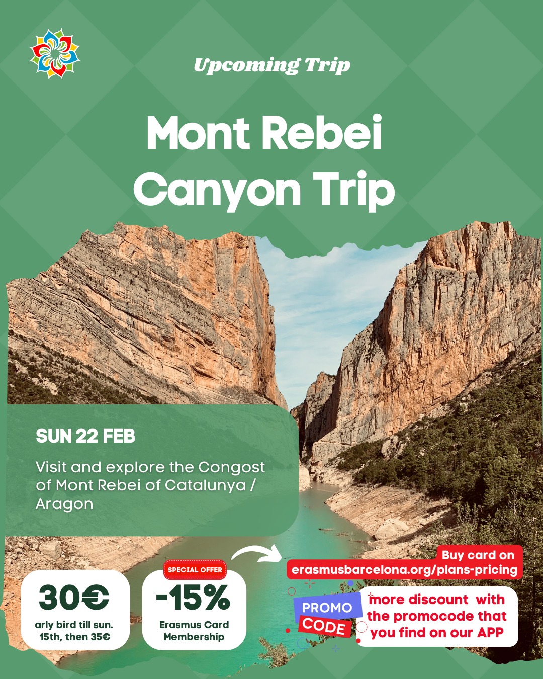 Canyon of Mont Rebei: nature adventure trip         