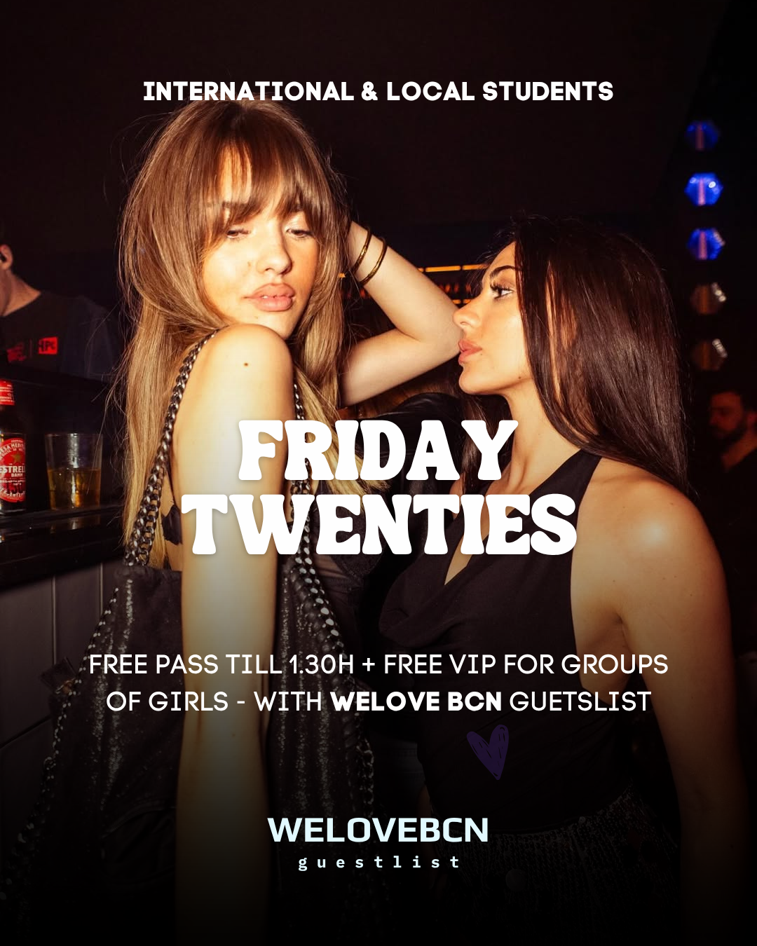 Friday Party at Twenties (free pass with WELOVEBCN)