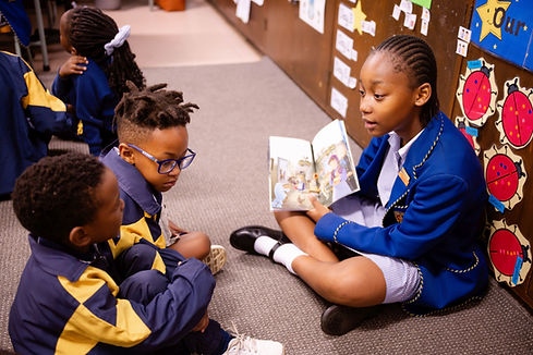 Grade 7s reading to Grade 1s