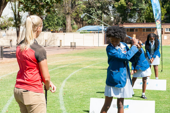 An image of learners during Play Golf.