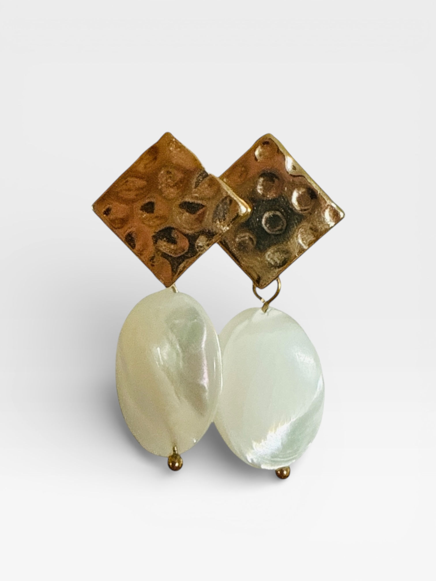 Boucles d’oreilles Losange Hortensias