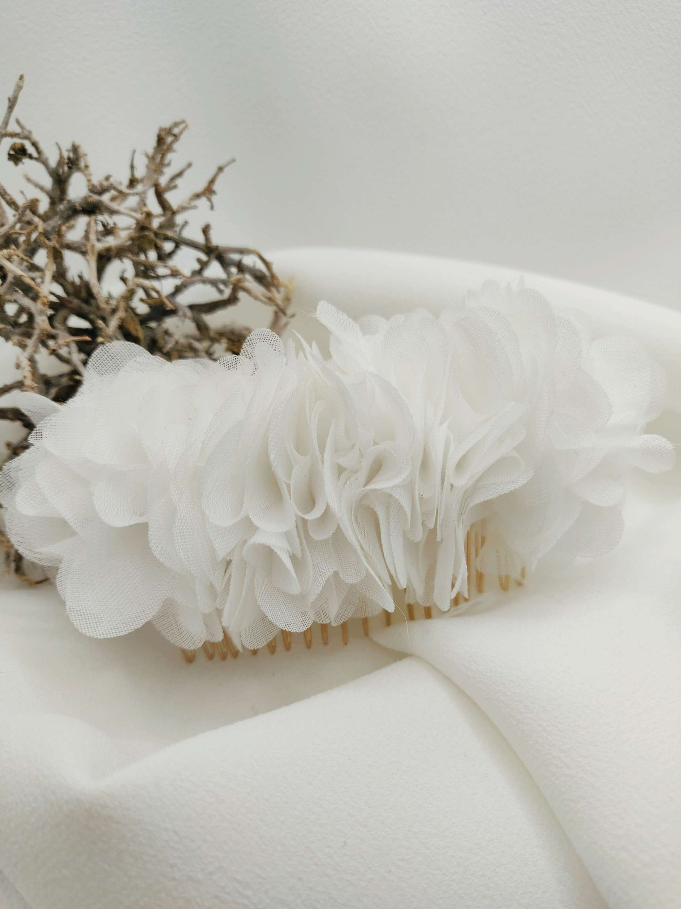 Peigne cheveux mariage pour mariée