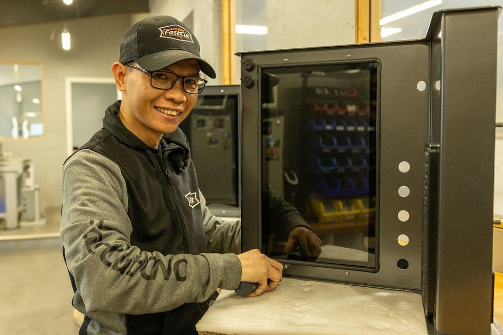 The Man is Performing a Maintenance on the Machine