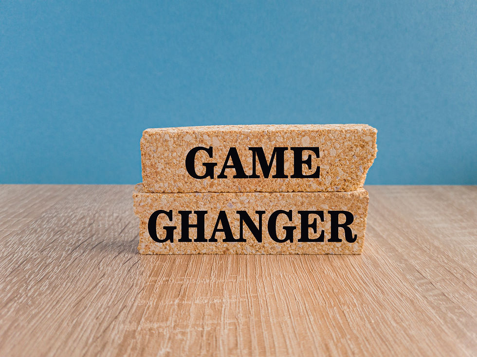 Brick blocks with words game changer
