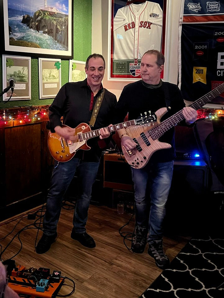 Casual guitar jamming session