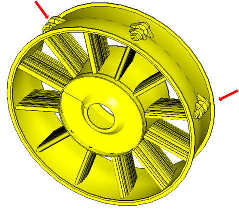 TRS Bumps and Lugs positioned interspersedly