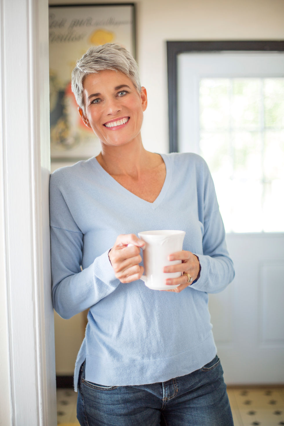 Smiling With Coffee