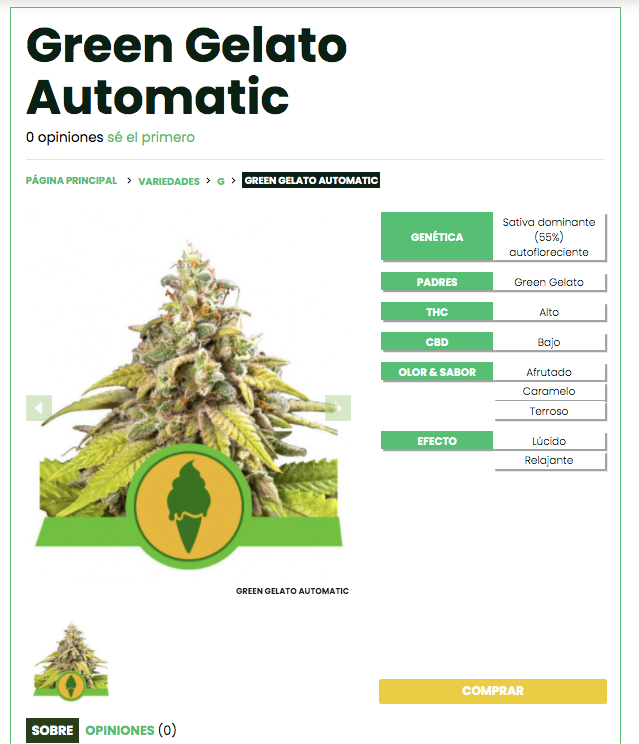 cannabis strains green gelato