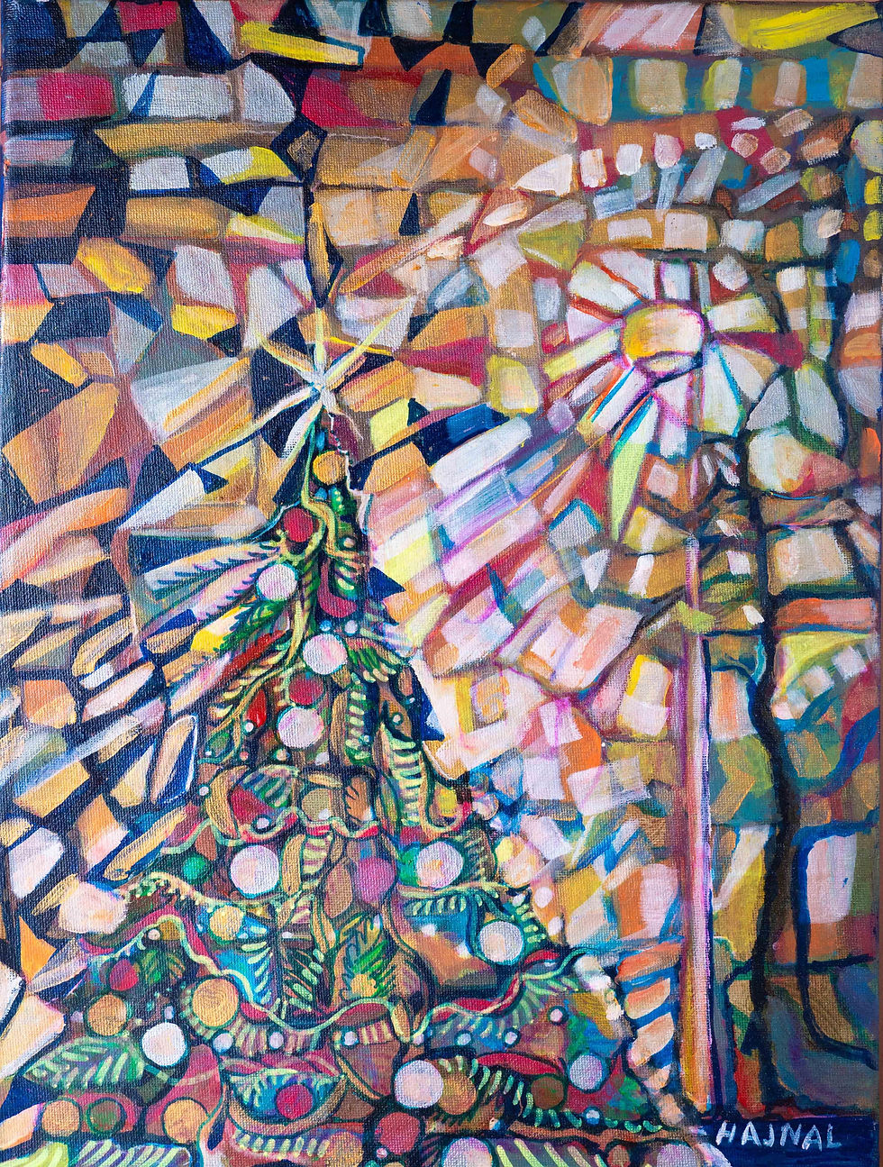 Christmas Tree by the Street Li