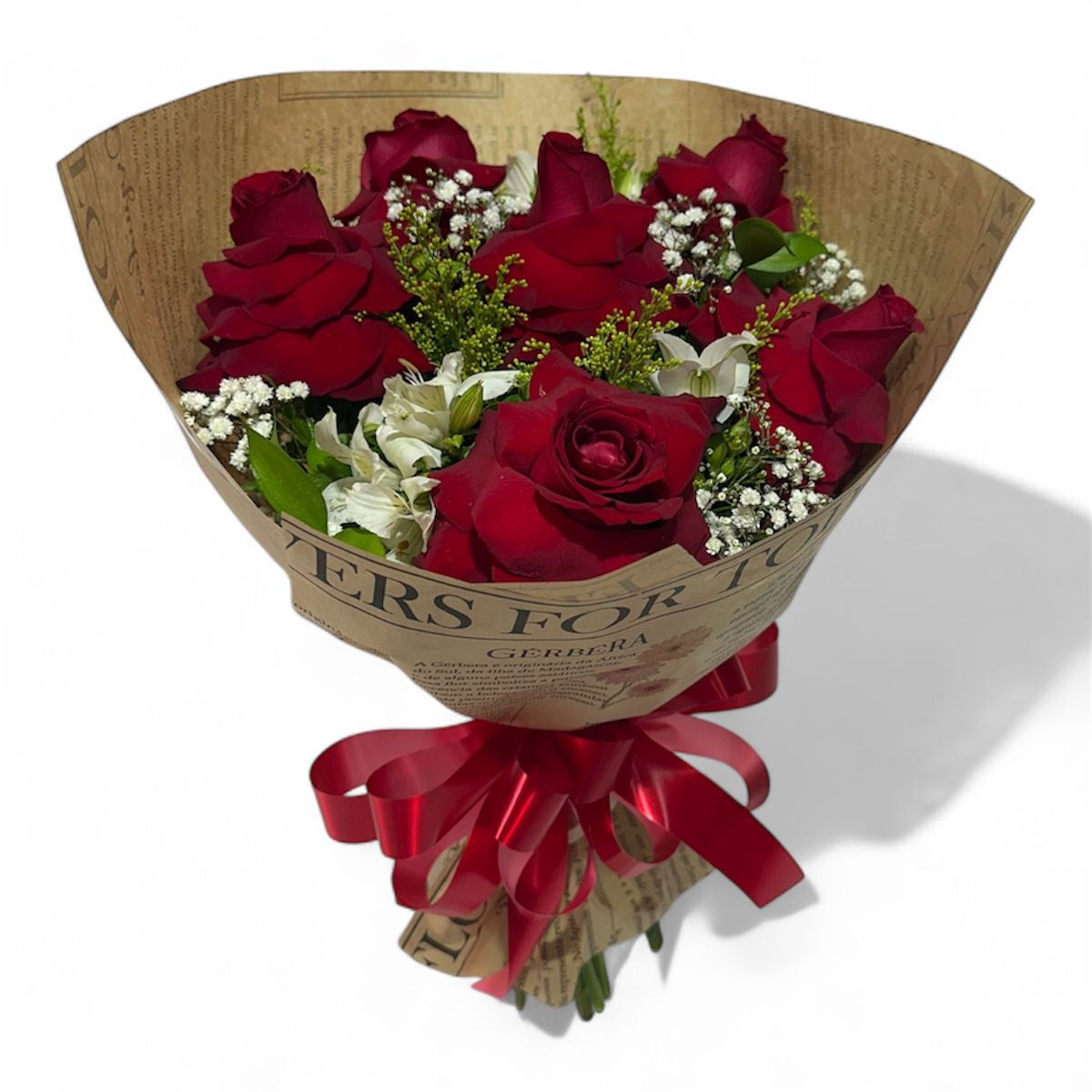 Buque com 6 Rosas Dobradas