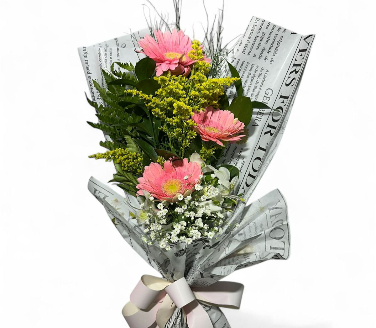 Arranjo com 3 Gerberas