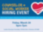 Counselor & Social Worker Hiring Event