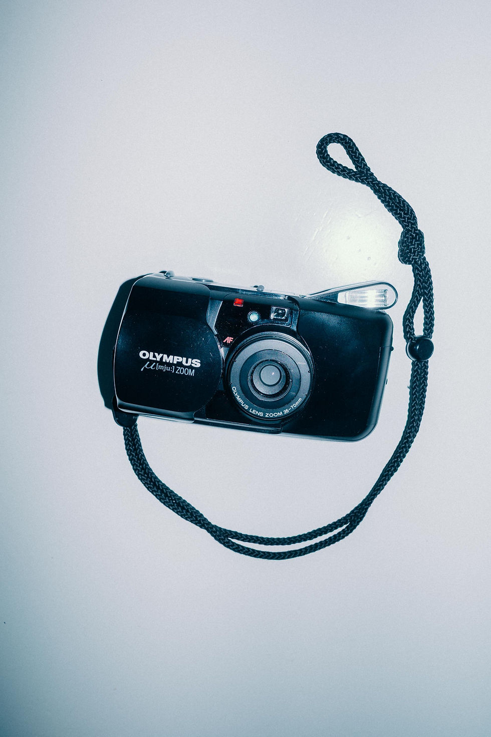 Miniaturebillede: Olympus Mju zoom 35-70mm inkl. film + batteri + 6 måneders garanti