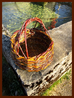 Panier de 27cm de diamètre en saule sauvage