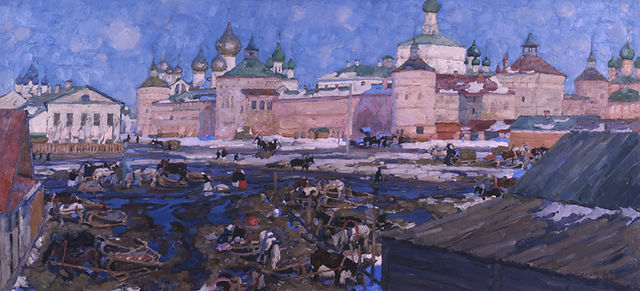 Юон К.Ф. (1875-1958)  Синий день. Ростов Великий. 1906. 