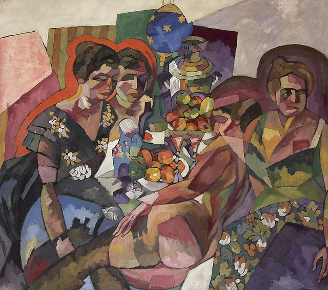 Лентулов А.В. (1882-1960)  Женщины и фрукты. Часть диптиха. 1917. 
