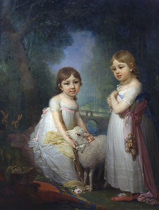 Боровиковский В.Л. (1757-1825)  Дети с барашком. 1790-е. 