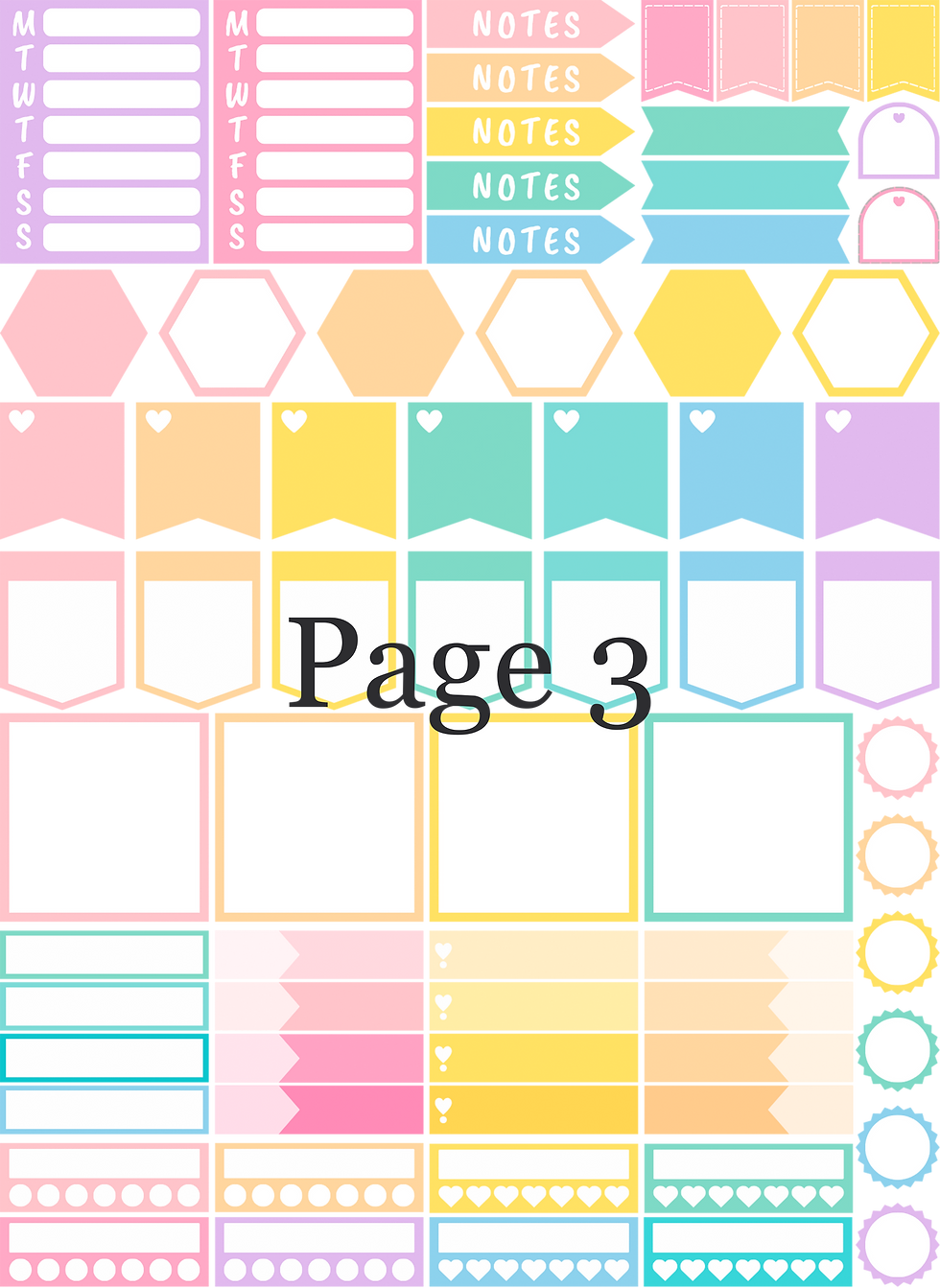 Thumbnail: Rainbow Planner Stickers