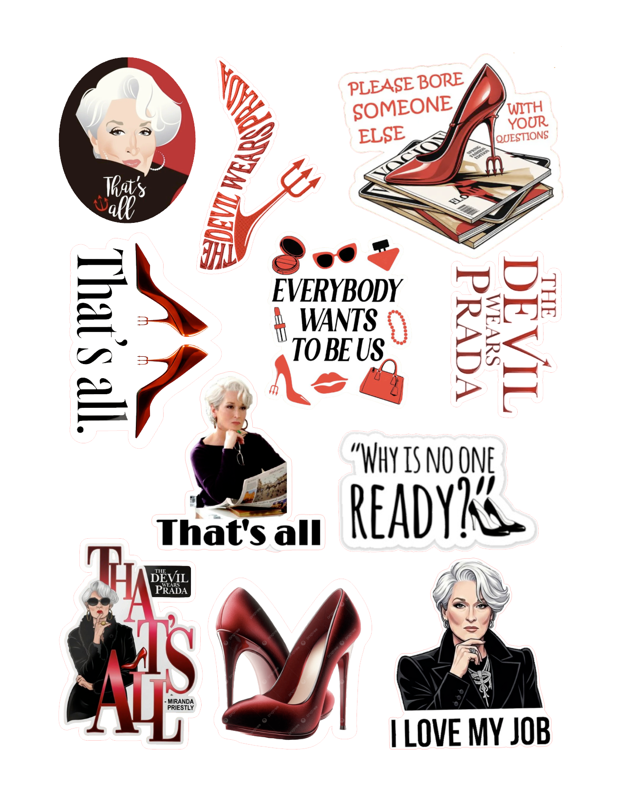 Devil Wears Prada Sticker DF