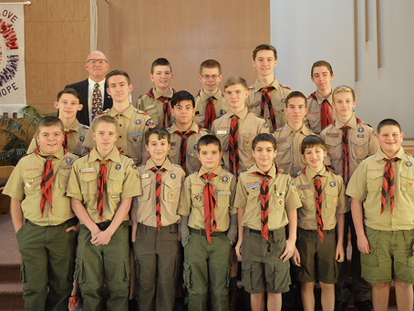 Troop 90 Celebrates Scout Sunday