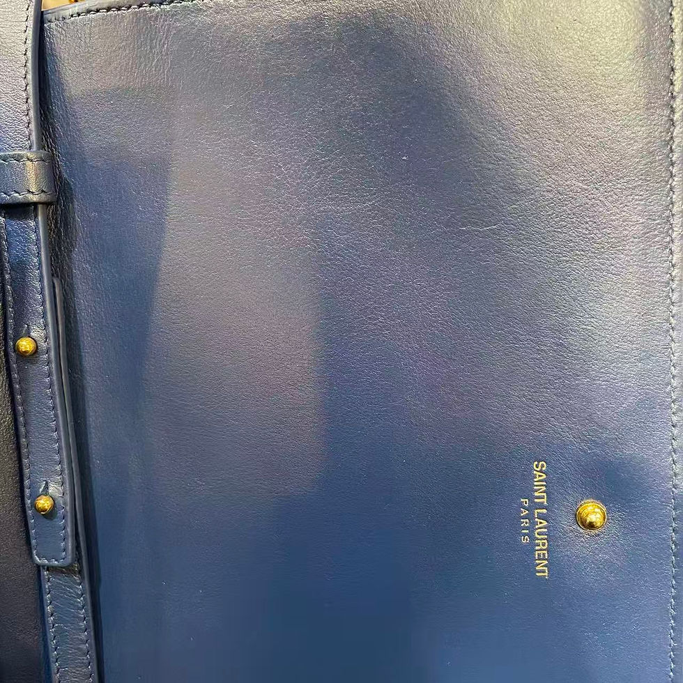 Thumbnail: Saine Laurent Chyc Leather Clutch Bag