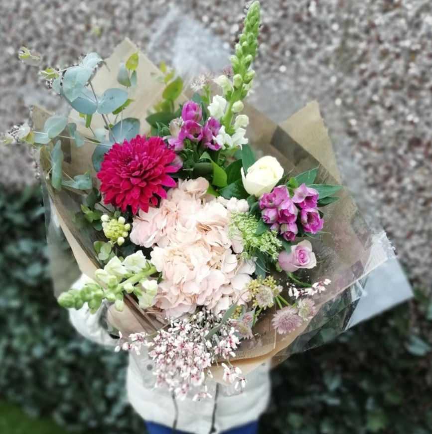Thumbnail: Signature hydrangea hand tied bouquets - from £35