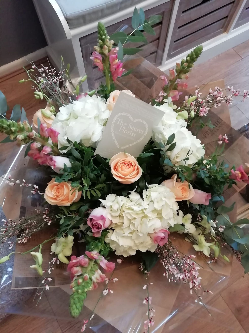Thumbnail: Signature hydrangea hand tied bouquets - from £35