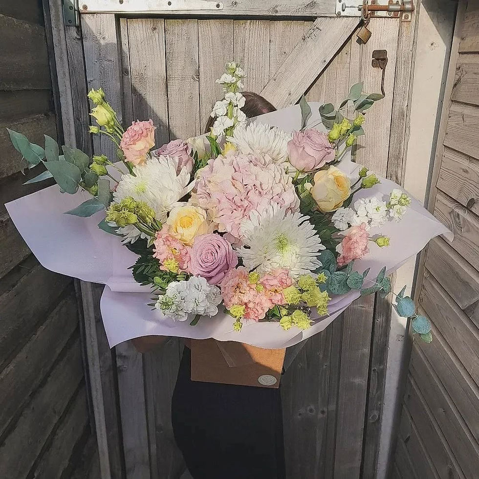 Thumbnail: Signature hydrangea hand tied bouquets - from £35