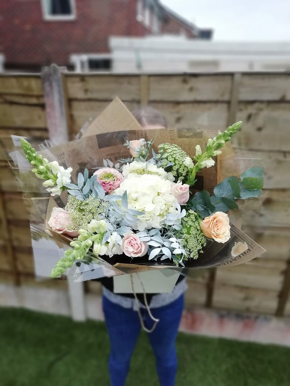 Thumbnail: Signature hydrangea hand tied bouquets - from £35