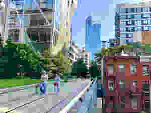 Old and very new residential buildings