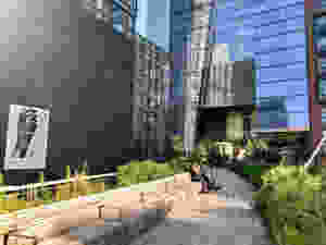 The north end of the High line by the Hudson Rail Yards