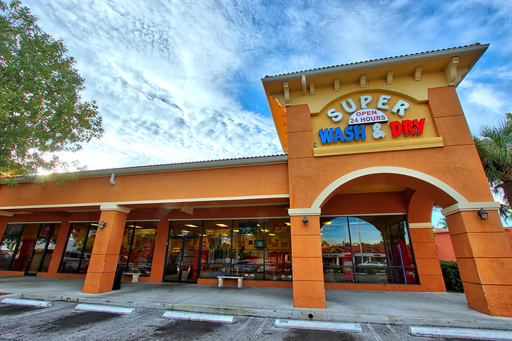 My Sunny Laundry storefront in Cutler Bay with signage and parking lot
