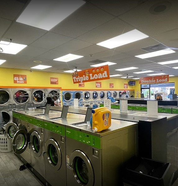 Card-operated payment system inside My Sunny Laundry Miami Gardens