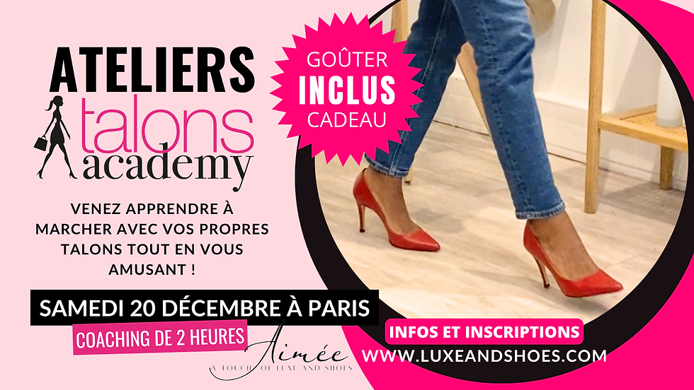 Atelier TALONS ACADEMY - Samedi 20 décembre